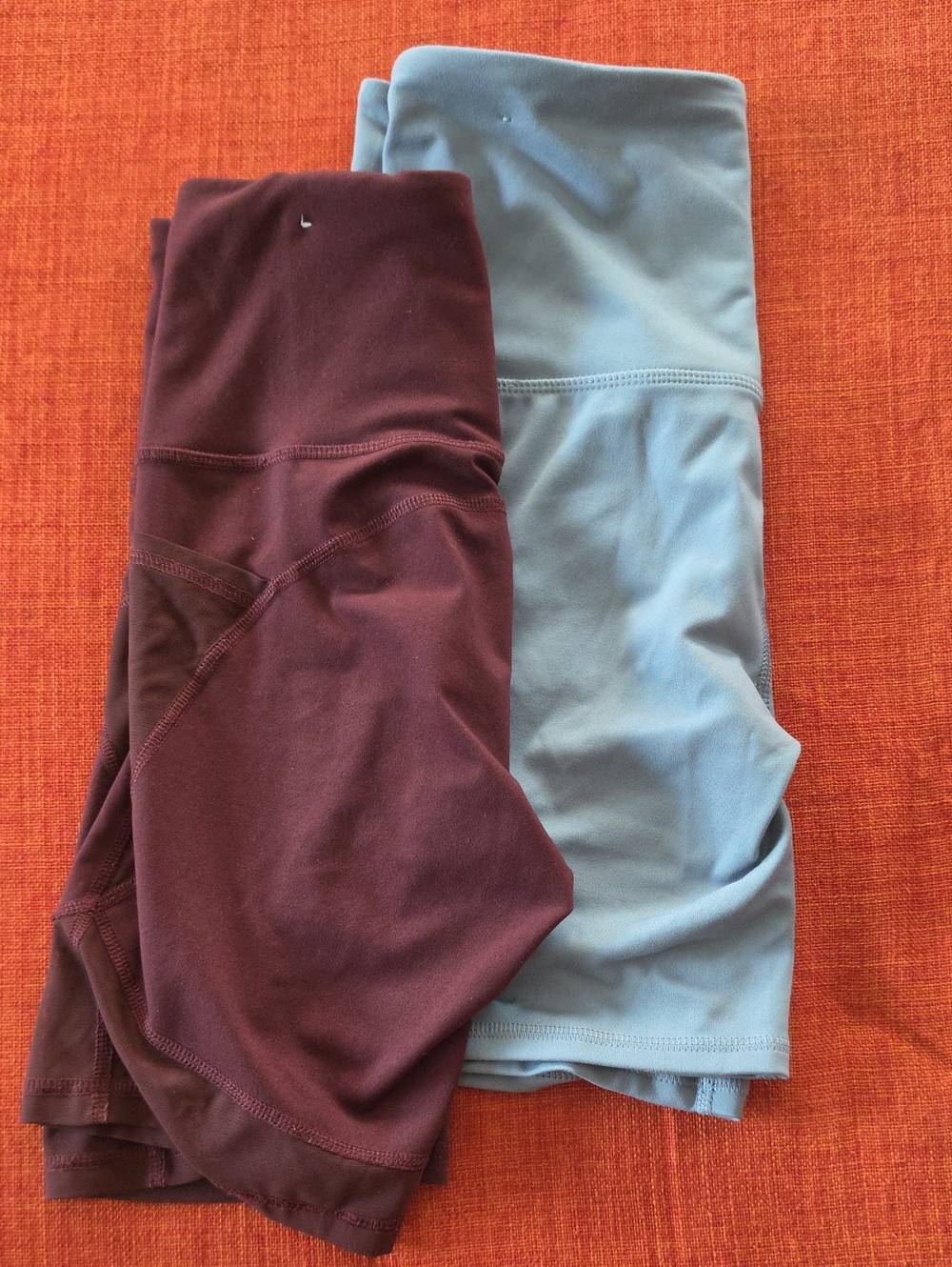 Performance Bike Shorts - Burgundy and Grey S/XS